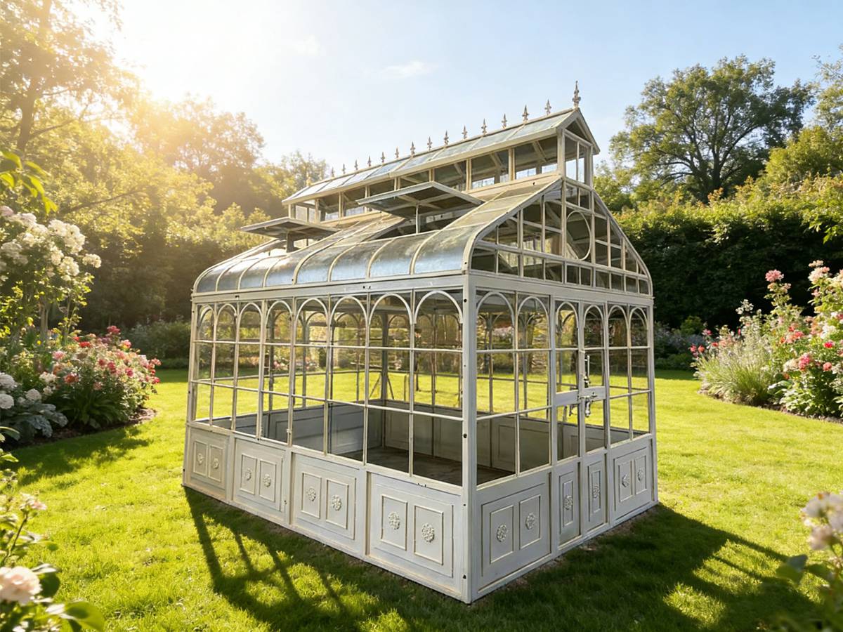 Victorian Greenhouse, Retro Greenhouse, Steel Garden Room